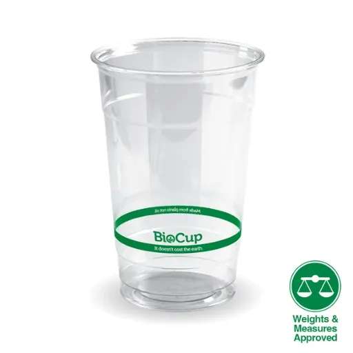 600ml Clear BioCup Sleeve 50 Biopak (96mm)