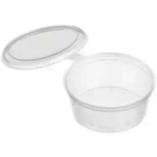 1oz hinged lid sauce container pack 200