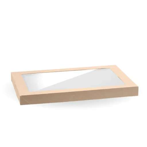 Medium BioBoard Catering Tray PLA Window Lid - Biopak