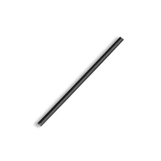 4.5mm Cocktail Black Bio Straw pack 250 - Biopak