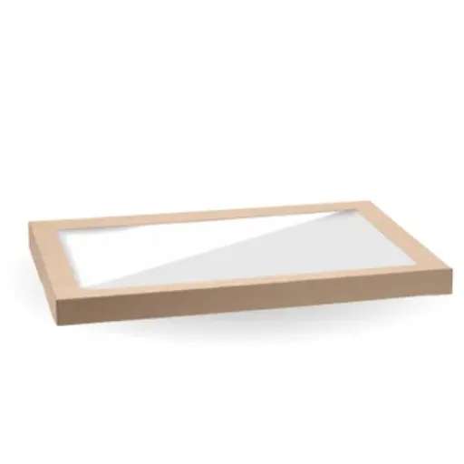 Extra Large BioBoard Catering Tray PLA Window Lid - Biopak