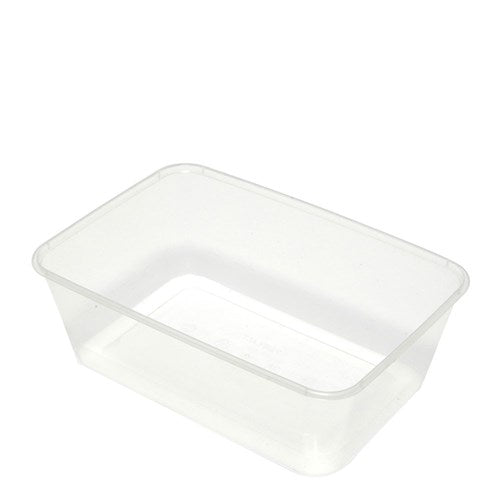 Container Rectangular PP Microwavable Takeaway Clear 750ml Capri