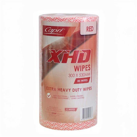 Heavy-Duty Reusable Food Service Wipes Red (inc. GST)