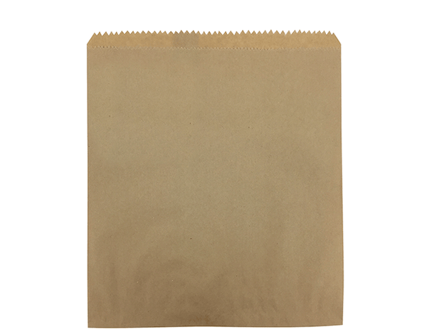 Flat Brown Paper Bags #4 (500 pcs, inc. GST)