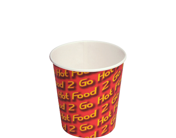 Hot Food 2 Go™  Paper Chip Cups 12oz (50 pcs, inc. GST)