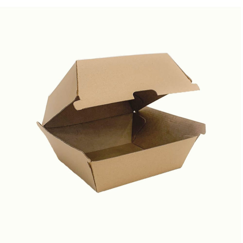 KRAFT SMALL BURGER BOX (50 PCS, inc. GST)