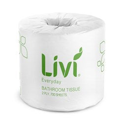 Livi Toilet Roll 2 Ply 700 Sheet (48 rolls, inc. GST)