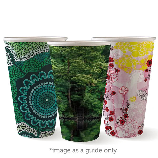 BioPak 12oz (90mm) Art Series Double Wall BioCup (Sleeve 40, inc GST)